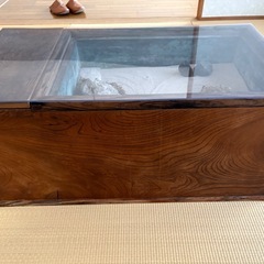 古道具　アンティーク　小物入　テーブルの画像