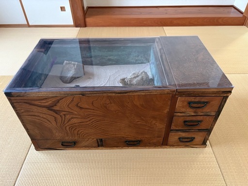 古道具　アンティーク　小物入　テーブル