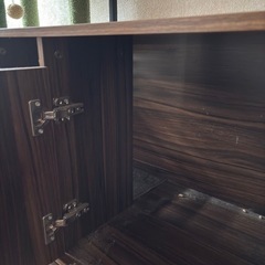 ペットトイレをおけるテレビ台の画像