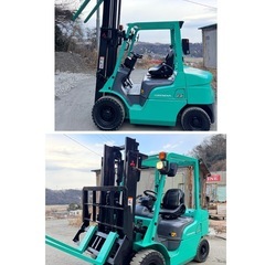  MITSUBISHI NICHIYU 三菱　2021 ディーゼルエンジン　ヒンジドフォークリフト　フォークリフト AT車2.5トン 型式: FKDE25T 最大揚高 3mの画像