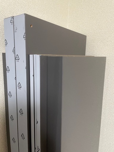 IKEA EXPEDIT 書棚 グレー現kallax 4段 ( mar) 市役所前のミラー/鏡の