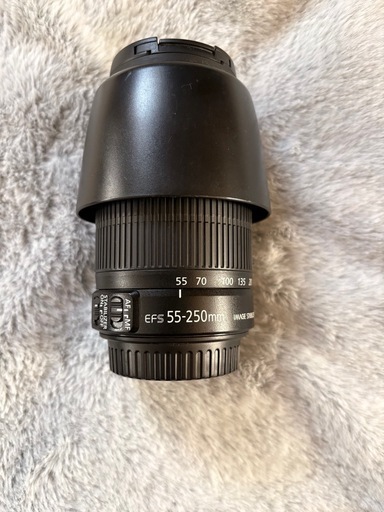 Canon EFS 55-250mm ズームレンズ ET-60付き