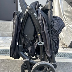 二人でゴーDX シングルタイヤ　KATOJI　二人乗りベビーカー　
2人乗りベビーカーの画像