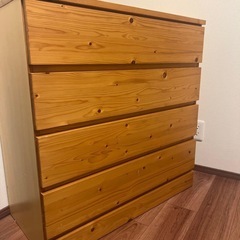 【お取引中】無印良品　パイン材チェスト⚠️2月1日まで　の画像