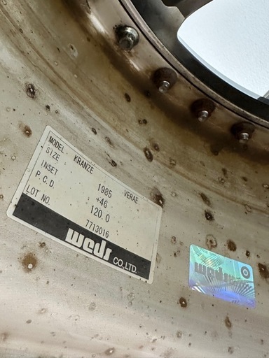 WEDS Kranze VERAE ホイール　19インチ　PCD120 タイヤ　245/40R19 4本セット DUNLOP バリ山　