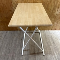 木目調FDテーブル　折りたたみ式てテーブルの画像