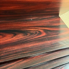 【レトロな赤茶の木目調】カラーボード　10枚　棚板の画像