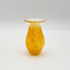 Art Glass Vase アートガラス フラワーベース 花瓶 ヴィンテージ 英国 オブジェ ガラス 置物 装飾 花器 水差し 97424の画像