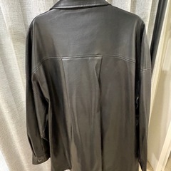 JEANASIS ブラックレザージャケットの画像