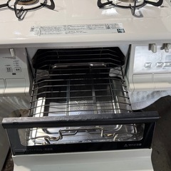 Paloma(パロマ) ガステーブル 水無し両面焼 都市ガス用 左強化力バーナー ナチュラルホワイト PA-360WHA-Lの画像