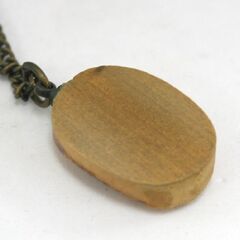 昭和レトロ アイヌ 木彫り ペンダント 2本セット ネックレス ピリカメノコ イナンクル 観光地 お土産 札幌市 清田区 平岡の画像