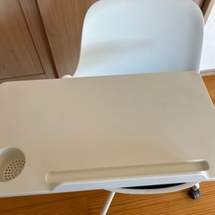 🟦オールインワン　チェア　椅子、机【青】の画像