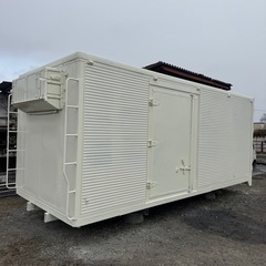 仕上げ済み！断熱材入り！横扉！お米の貯蔵庫に最適！バイクガレージ！使い勝手抜群！倉庫物置用 3トン保冷ロングワイドコンテナの画像