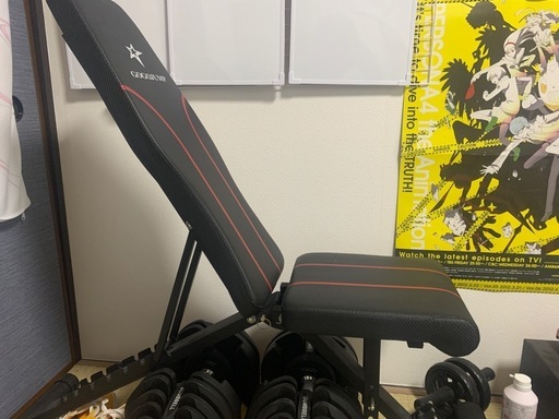 可変式ダンベル40kg×2+ベンチ台セット