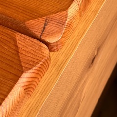 【中古】スリムタイプ木目チェスト＜2台セット＞の画像