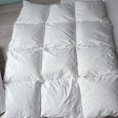 美品　東京西川　羽毛布団薄手厚手　ベビー布団の画像