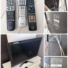 SHARP AQUOS 32型 亀山テレビ ブルーレイ セットの画像