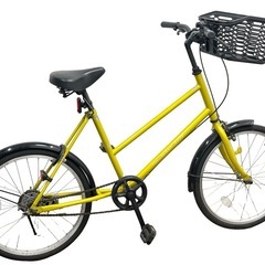 RACLETTE ラクレット ミニベロ 自転車 小径車 20インチ 小型 カゴ 鍵 ライト 中古品■ジモティ姫路の画像