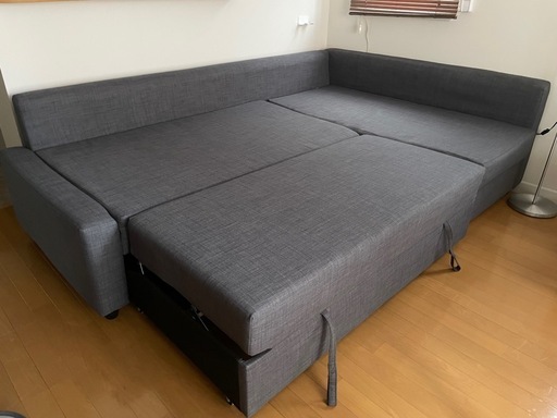 【値下げしました 2/15まで掲載】IKEA コーナーソファベッド