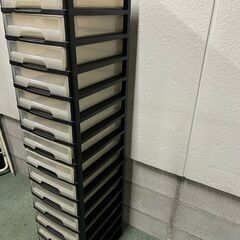 15段 書類ケース 収納ケース プラスチック製 幅33cm×奥行42cm×高さ145cmの画像