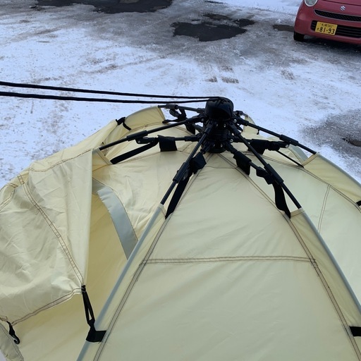 ワカサギテント　NORTH DOME TENT　WT-04　汚れあり