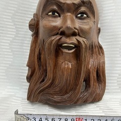 11379😸 木彫り 寿老人 飾り物の画像
