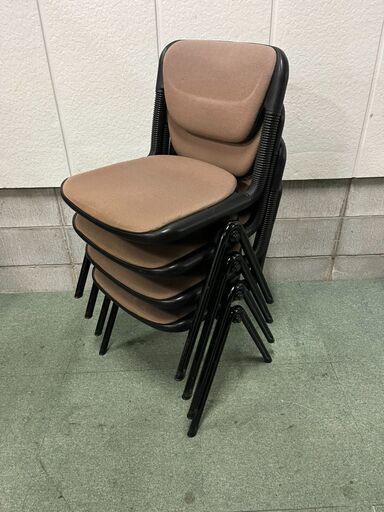 ITOKI イトーキ Vertebra バーテブラ スタッキングチェア 4脚セット リクライニング 連結可能 ミーティングチェア 