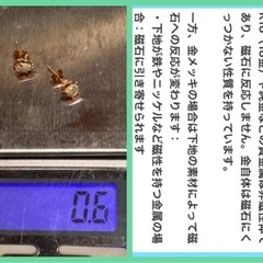 【フリマで売れました】未使用に近い　18金 K18 オパール 遊色　ピアス　試着のみの画像