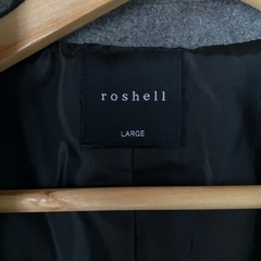 【美品】roshell コート　グレーカラー　Ｌサイズの画像