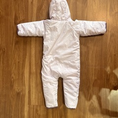 babyGap フード付きロンパースダウンコート 60-70cmの画像