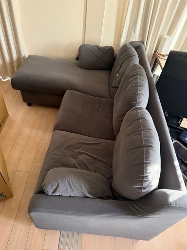 IKEA VINLIDEN3人掛けソファ　寝椅子付き