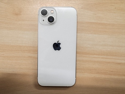 【動作異常無し】iPhone13 128GB ホワイト SIMフリー バッテリー交換済 非
正規修理品 