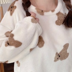 (未使用新品)クマさん モコモコパジャマ 3Lの画像