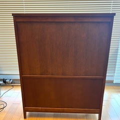 【引き取り限定】本棚・ウッドシェルフ（ブラウン）幅70cm｜コンパクトで使いやすいサイズ感の画像