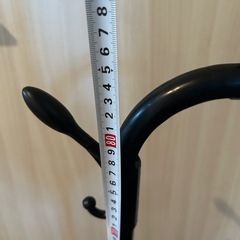 【ほぼ未使用】アイアンハンガーラック　ブラック
　の画像