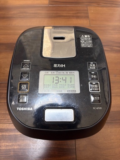 TOSHIBA 圧力IH炊飯器 RC-6PXR ブラック「2021年製」