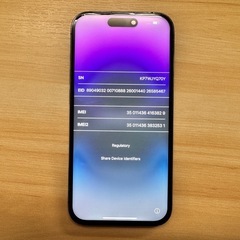 【ジャンク】iPhone14Pro 256GB SIMフリー 非正規修理品の画像