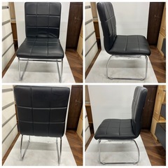 1234 NITORI ニトリ DCアベルST 椅子 ダイニングチェア HL-6166L BKの画像