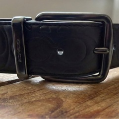 決まりました！COACHメンズ レザーベルトの画像