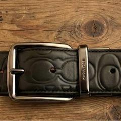 決まりました！COACHメンズ レザーベルトの画像