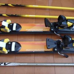 ★★ カービングスキーファミリーセット（2セット）＆スキー靴、ポール、ケース、靴バッグ付き ★★の画像