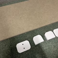 デスクトップパネル フェルト ブラウン 幅98cm×高さ36cm の画像