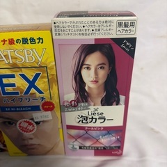東Z409 染め粉  メガメガブリーチ EXハイブリーチ Liese泡カラー クールピンク  まとめ売り ヘアカラー 脱色の画像