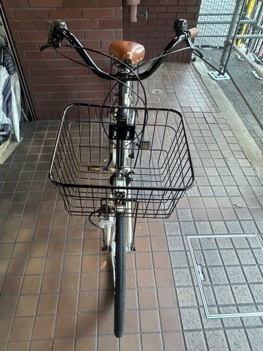 26インチ　外装6段変速　LEDオートライト付き　ゴールドシャンパン