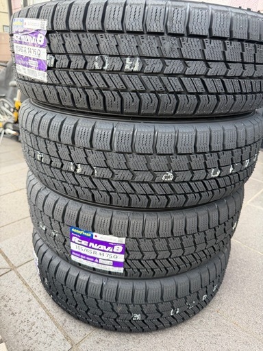 155/65r14新品スタッドレスタイヤ2025年製造ホイールセット軽自動車