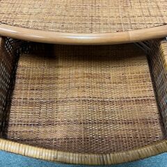 藤製 3段 チェスト 整理箪笥 衣服収納 小物収納 幅50cm×奥行40cm×高さ73cm の画像