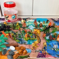 恐竜フィギュア52体&恐竜トラック&バケツセットの画像