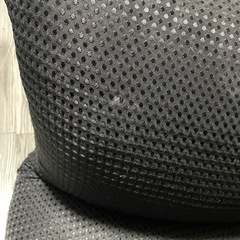 【美品・ヘタリなし】フロアソファ 2人掛け ブラック クッション付きの画像