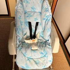 【無料】ベビーラック・チェア（高さ調整・手動スイング・テーブル付き）の画像