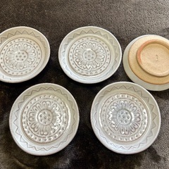赤膚焼　小皿5枚の画像